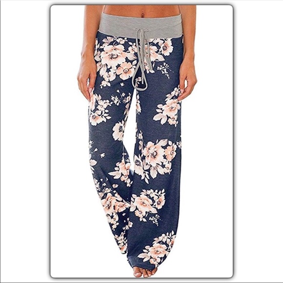 Pants - Floral Printed Joggers